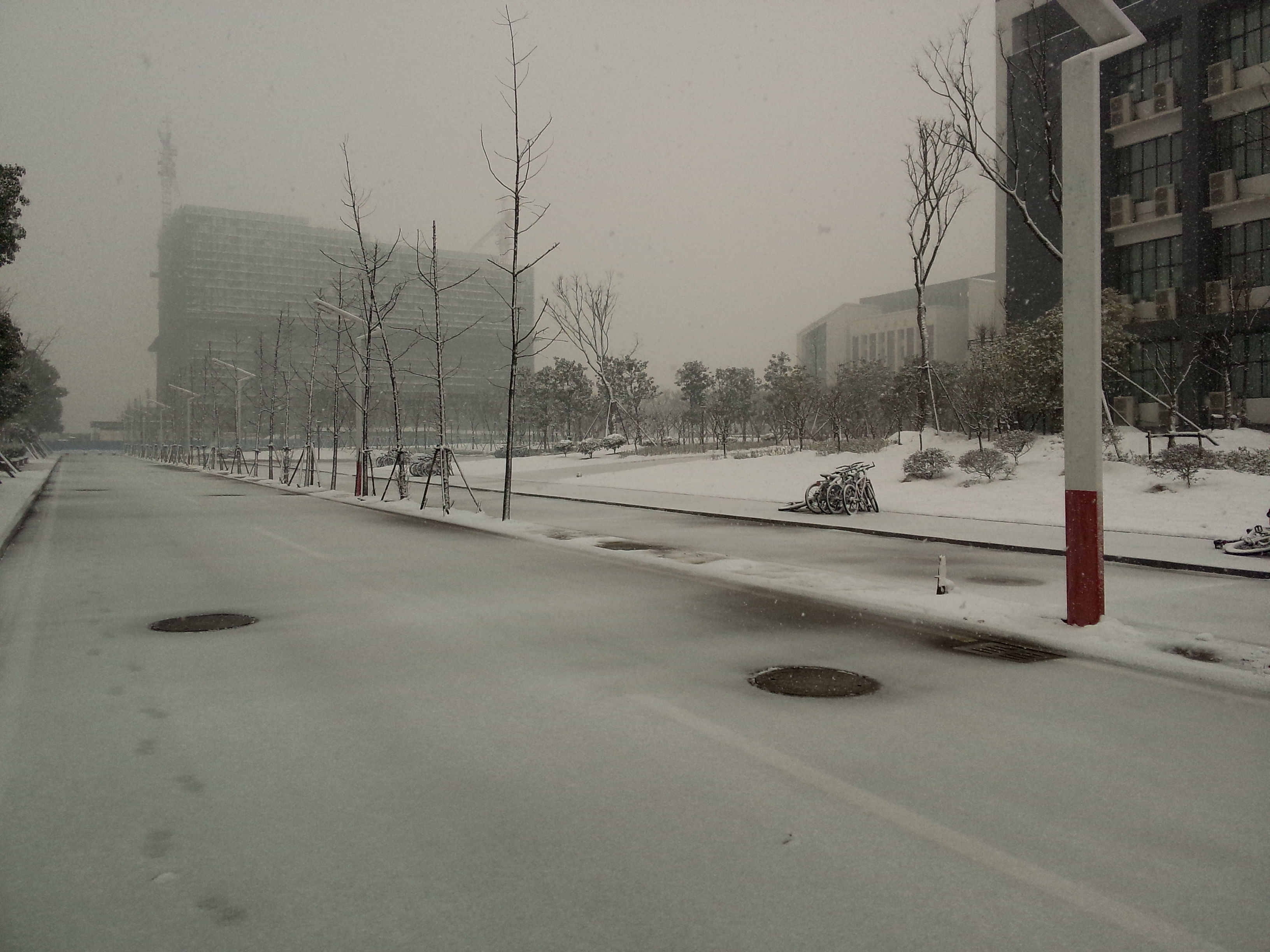合肥工业大学宣城校区雪景【2016.1.22】